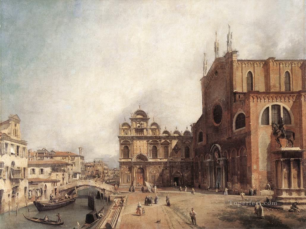 CANALETTO santi Giovanni E Paolo And The Scuola Di San Marco Canaletto Venice Oil Paintings